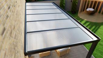 Polycarbonaat Dak > Kies > kleur > afwerking > maatvoering