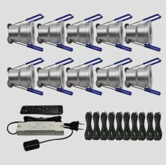 Led Spot Set 10x Dimbaar Warm Wit 3000K