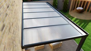 Polycarbonaat Dak > Kies > kleur > afwerking > maatvoering